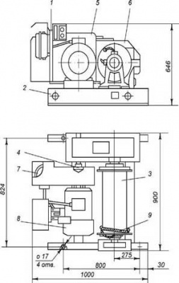 Схема лебедки ТЭЛ-2