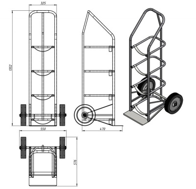 Схема тележки