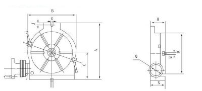 Стол поворотный RT125