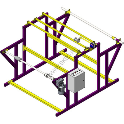 Станок для перемотки рулонных материалов СПРМ 1,2-0,2Р-1200