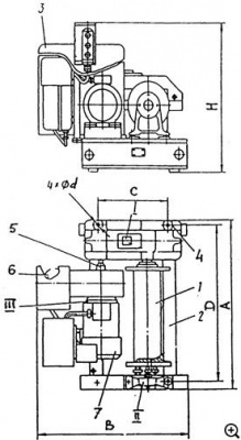Схема лебедки ЛМ-0.5