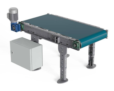 Ленточный универсальный транспортер ЛТ2, Д1000 х Ш500 х В(650...850), мм