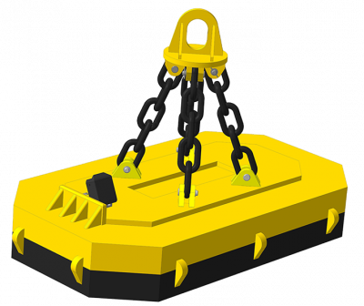 Электромагнит грузовой прямоугольный ДПМс230х220 для перегрузки скрапа