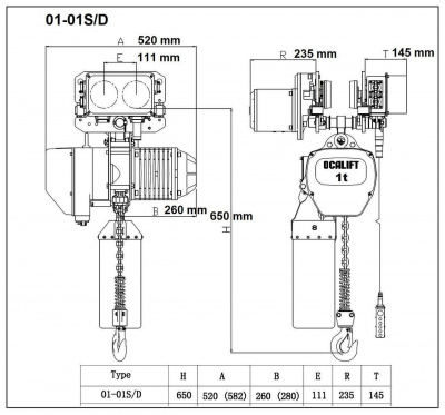 OCA 1т/4,5м (OCA0101ST4,5m)
