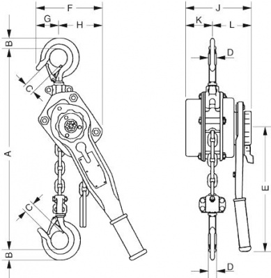 Схема тали ТРШСР