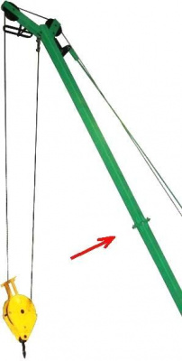 Стрела крана Мастер-3 разборная, состоит из 2-х частей.