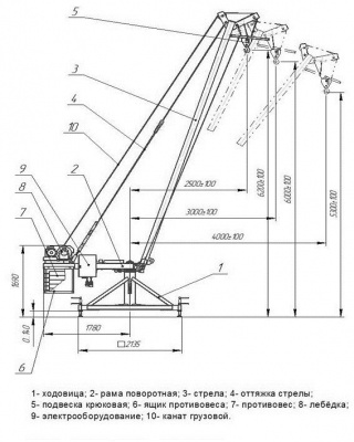 Кран стреловой КПМ-1000 "Пионер"