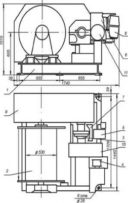 Схема лебедки ТЭЛ-5А