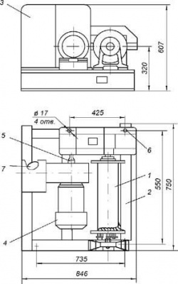 Схема лебедки ТЭЛ-1