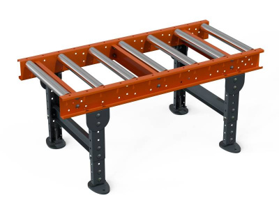 Рольганг универсальный РТ2 ( 8 роликов), Д1500 х Ш500 х В(650...850), мм