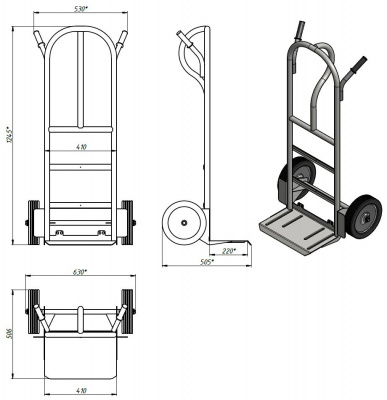 Схема тележки