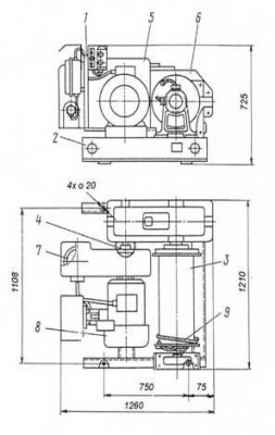 Схема лебедки ТЭЛ-3