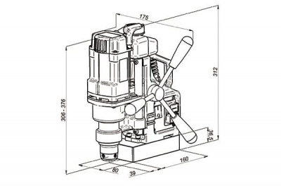 Магнитный сверлильный станок МС-36