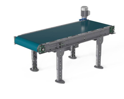 Ленточный универсальный транспортер ЛТ2, Д1400 х Ш500 х В(650...850), мм