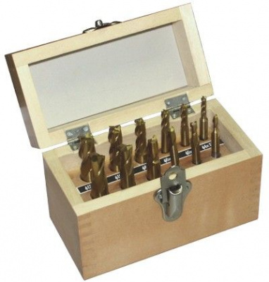 Набор фрез с титановым напылением 4-12 мм 12 шт.