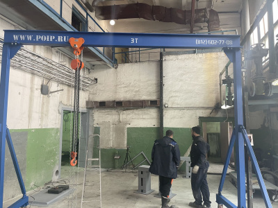 Передвижной козловой кран ККСО-1.0-4000-3000