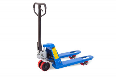 Тележка гидравлическая 2500 кг с укороченными вилами 800 мм TOR RHP(BF) (полиуретановые колеса)